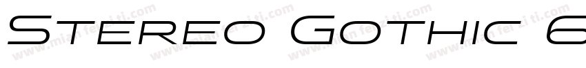Stereo Gothic 650 Regular字体转换